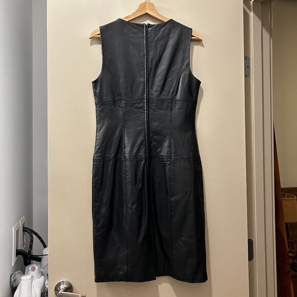 SPENSER JEREMY Genuine Leather Sheath Dress - Picture 2 of 2